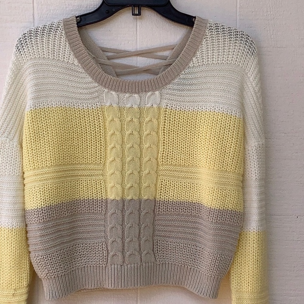 Derek Heart Women's Crop Top  Yellow Med.